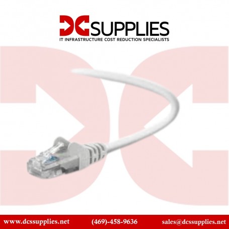Belkin A3L791-01-WHT-S CAT 5e RJ45 Patch Cable 1-Ft White Snagless (A3L791-01-WHT-S)