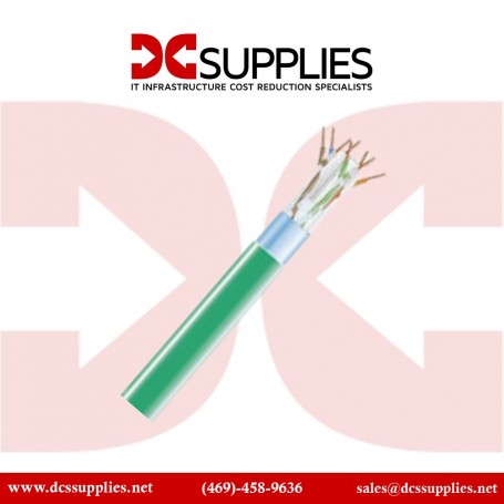 Belkin A7J704-1000-GRN CAT6 Stranded Bulk Cable 4PR 24AWG 1000 Green (A7J704-1000-GRN)
