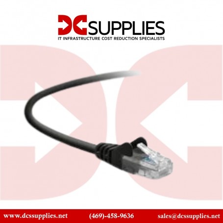 Belkin A3L980-04-BLK-S 4FT CAT6 Snagless Patch Cable RJ45M/RJ45M Black (A3L980-04-BLK-S)