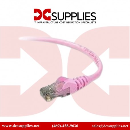 Belkin A3L980-25-PNK-S CAT6 Snagless Patch Cable RJ45M/RJ45M  25 (A3L980-25-PNK-S)
