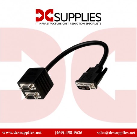 Belkin F2E7902-01-SV 1FT Analog Y Splitter DVI-I-M-SL HD15F/HD15-F (F2E7902-01-SV)