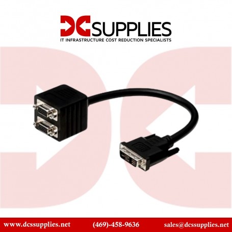 Belkin F2E7902-01-SV 1FT Analog Y Splitter DVI-I-M-SL HD15F/HD15-F (F2E7902-01-SV)