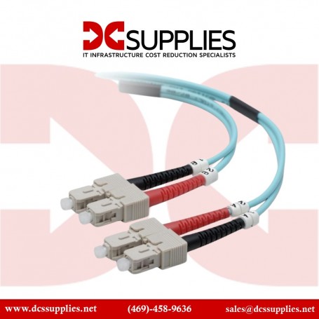 Belkin F2F40277-02M-G Fiber Patch Cable SC/SC1 10 Gig Aqua 2M 50/125 (F2F40277-02M-G)