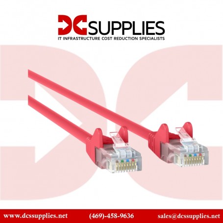 Belkin A3L980-12-RED-S 12FT CAT6 Red Snagless Patch Cable RJ45 M/M (A3L980-12-RED-S)