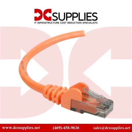 Belkin A3L980-01-ORG-S CAT6 Patch Cable, Orange, Snagless, 1FT (A3L980-01-ORG-S)