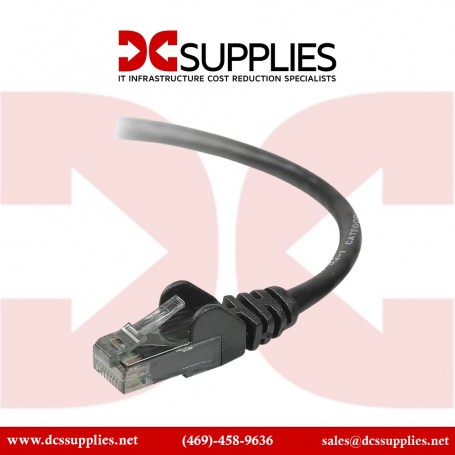 Belkin A3l980-06-Blk-S 6-Ft Cat-6 Snagless Duplex Patch Cable, Black (A3L980-06-BLK-S)