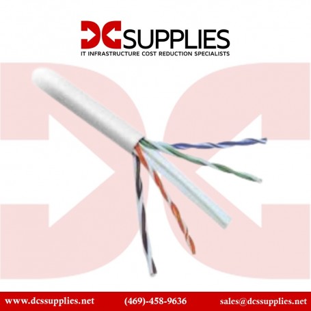 Belkin A7L704-1000-WHT CAT6 Solid Bulk Cable 4PR 24AWG 1000 White (A7L704-1000-WHT)
