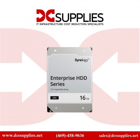 Synology HAS5300-16T 16TB SAS Hard Disk Drive - Reliable 7200 RPM Storage (HAS5300-16T)