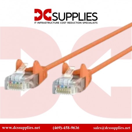 Belkin A3L980-08-ORG-S 8FT CAT6 Snagless Patch Cable RJ45M/RJ45M Orange (A3L980-08-ORG-S)