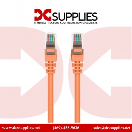 Belkin A3L980-08-ORG-S 8FT CAT6 Snagless Patch Cable RJ45M/RJ45M Orange (A3L980-08-ORG-S)