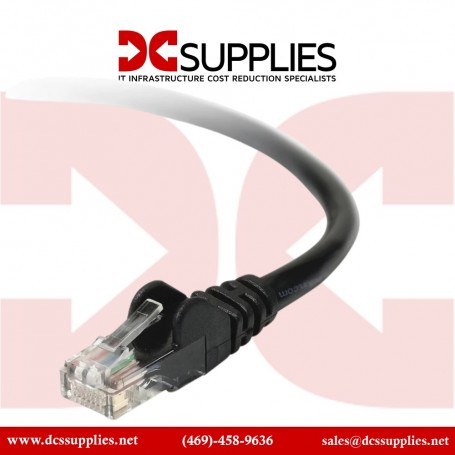 Belkin A3L791-100-BK-S CAT5E Snagless Patch Cable RJ45M/RJ45M 100 Black (A3L791-100-BK-S)