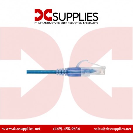 C2G C2G30133 9FT CAT6A Blue Slim Patch Cable (C2G30133)