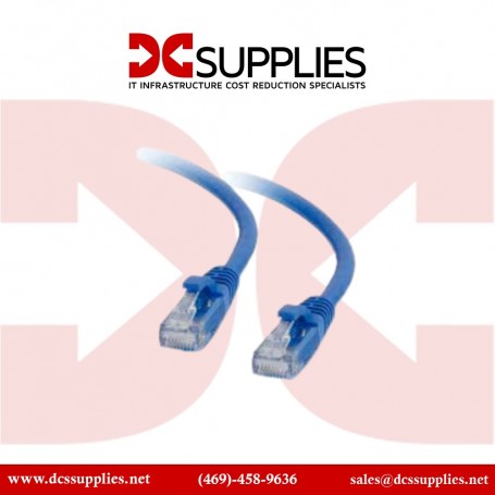 C2G C2G30125 1FT CAT6A Blue Slim Patch Cable (C2G30125)