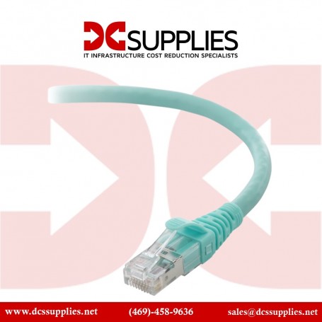 Belkin F2CP003-03AQ-LS 3 ft. Cat 6A Aqua Cat. 6a Snagless Patch Cable (F2CP003-03AQ-LS)