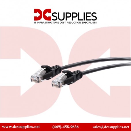 C2G C2G30140 2FT CAT6A Black Slim Ethernet (C2G30140)