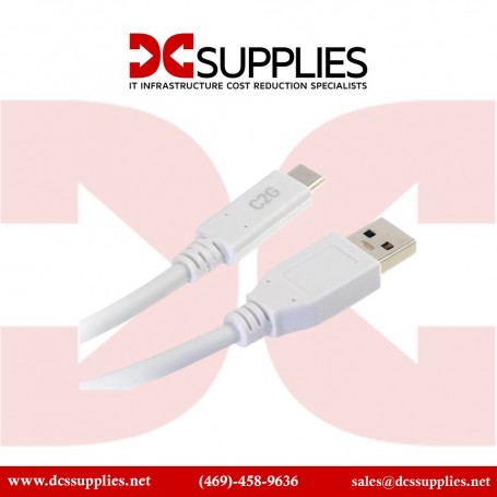 C2G C2G29907 10FT Lightning to USB A Power Sync Charging Cable - White (C2G29907)