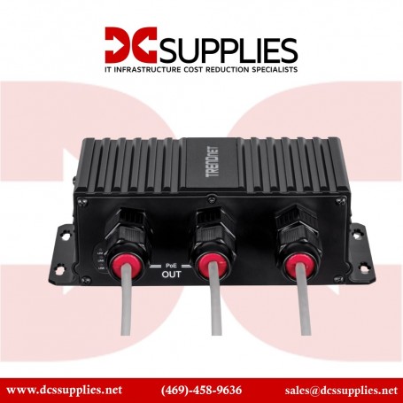 TRENDnet TI-EU120 2-Port Industrial Outdoor Gigabit UPoE Extender (TI-EU120)