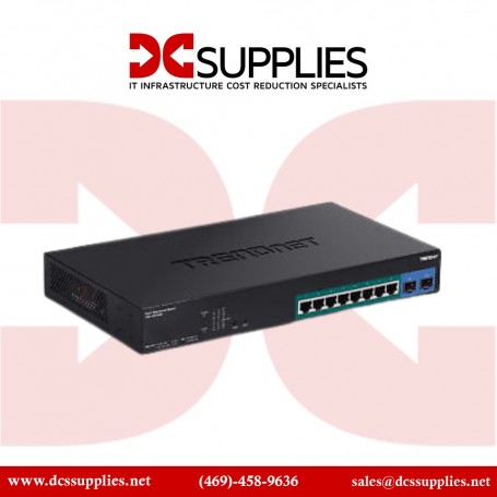 TRENDnet TPE-082WS 10-Port Gigabit Web Smart PoE+ Switch 8 x Gigabit PoE+ Ports (TPE-082WS)