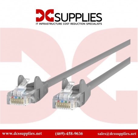 Belkin A3L980-12-S 12FT CAT6 Patch Cable Gray-Snagless (A3L980-12-S)
