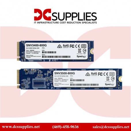 Synology SNV3400-800G 800GB SSD via Internal Slot (SNV3400-800G)