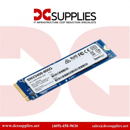 Synology SNV3400-800G 800GB SSD via Internal Slot (SNV3400-800G)