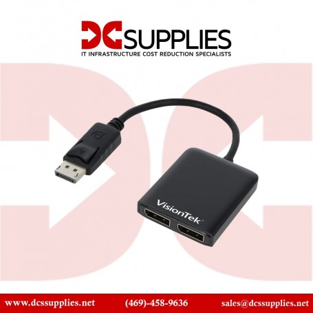 VisionTek 901104 Displayport to Dual Displayport Adapter MST Hub (901104)