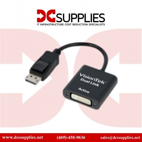 VisionTek 900639 DisplayPort to Dual Link DVI-D Active Adapter (M/F) (900639)
