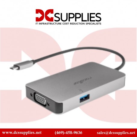 ROCSTOR VT0012-01 USB-C Docking Station with Dual 4K Display, 85W PD (VT0012-01)