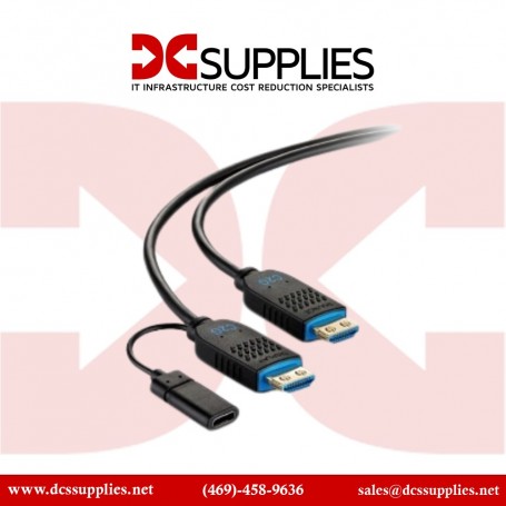 C2G 29535 25ft DisplayPort Active Optical Cable AOC 4K 60Hz Plenum CMP (29535)