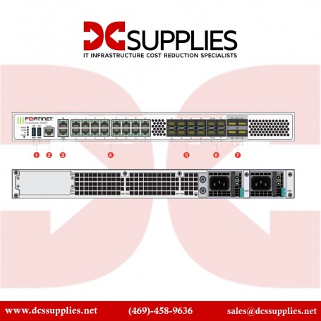 Fortinet FG-600F-BDL-950-36 Hardware Plus Firewall Appliance with 3 years FortiCare Support (FG-600F-BDL-950-36)