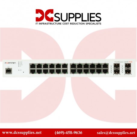 Fortinet FS-224E-POE FortiSwitch managed Ethernet switch 28 ports (FS-224E-POE)