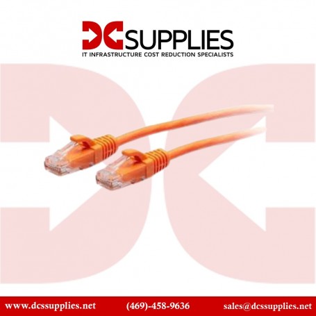 C2G C2G30179 15FT CAT6A Orange Slim Ethernet (C2G30179)