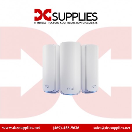 Netgear RBE770-100CNS Orbi 770 Tri-Band WiFi 7 Mesh Add-on Satellite, 11Gbps w/ Dual 2.5Gb LAN Ports (RBE770-100CNS)