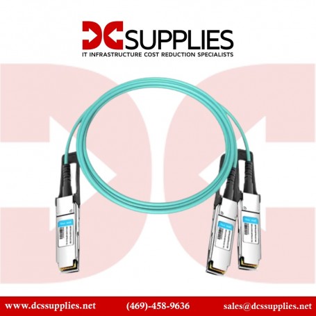 Mellanox Technologies MFS1S50-H010E InfiniBand/fiber optic cable 393.7" (10 m) QSFP56 2x QSFP56 Aqua color (MFS1S50-H010E)
