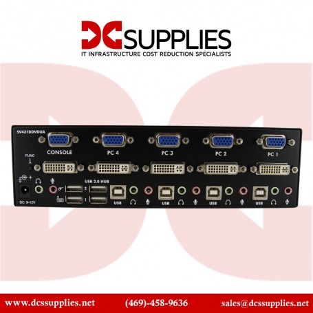 StarTech.com SV431DPDDUA2 Dual Monitor Display 4 Port KVM Switch (SV431DPDDUA2)