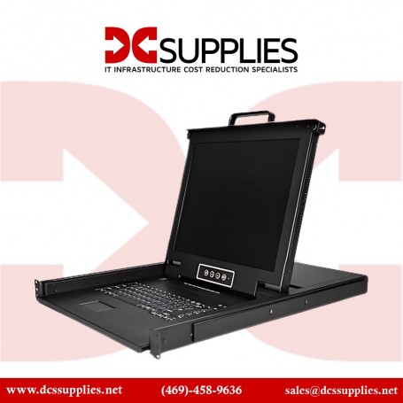 StarTech.com RKCONS1708K 8 Port Rackmount KVM Switch with Cables (RKCONS1708K)