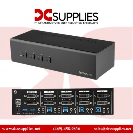 Startech.Com SV431DL2DU3A 4 Port Dual Monitor Dvi Kvm Switch 1440p (SV431DL2DU3A)