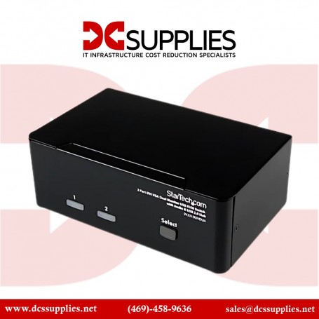 StarTech.com SV231DDVDUA 2 Port DVI VGA Dual Monitor Switch (SV231DDVDUA)