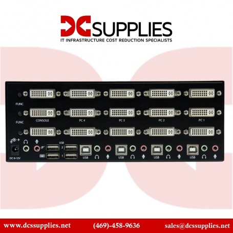 StarTech.com SV431TDVIUA 4 Port Triple Monitor DVI USB Switch (SV431TDVIUA)