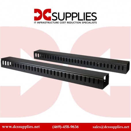 StarTech.com CMVER40UF Vertical Cable Management Duct - Finger Ducts - 0U - 6 ft (CMVER40UF)