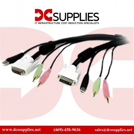 StarTech USBDVI4N1A6 6 ft 4-in-1 USB DVI KVM Cable with Audio and Microphone (USBDVI4N1A6)