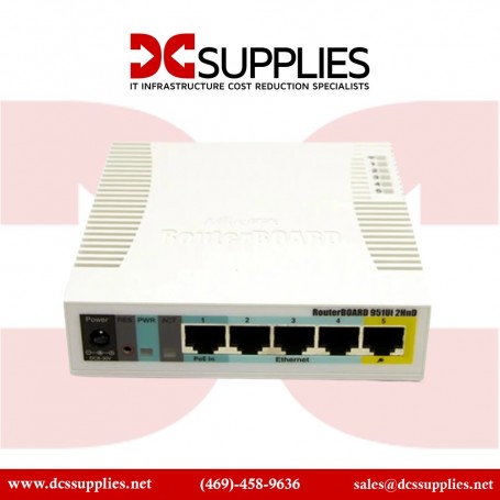 MikroTik RB951G-2HnD Indoor Gigabit Wireless Router (RB951G-2HnD)