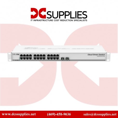 MikroTik - CSS326-24G-2S+RM - Cloud Smart Switch 326-24G-2S+RM with 24x Gigabit Ethernet (CSS326-24G-2S+RM)