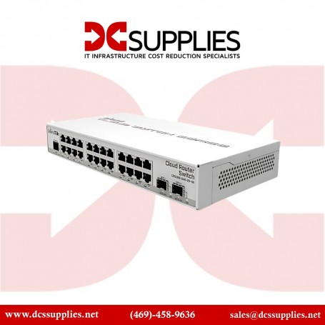 MikroTik - CSS326-24G-2S+RM - Cloud Smart Switch 326-24G-2S+RM with 24x Gigabit Ethernet (CSS326-24G-2S+RM)