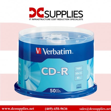 Verbatim 94691 CD-R 700MB 52X with Branded Surface Disc (94691)