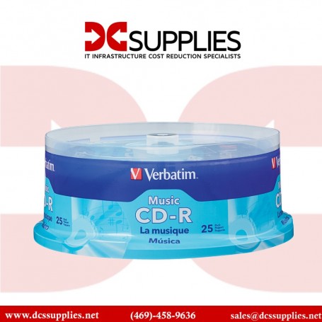 Verbatim 96155 Music CD-R 700MB Recordable Compact Disc (96155)