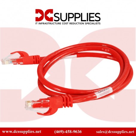 C2G 50808 12ft Cat6a Snagless UTP Ethernet Network Patch Cable Red (50808)