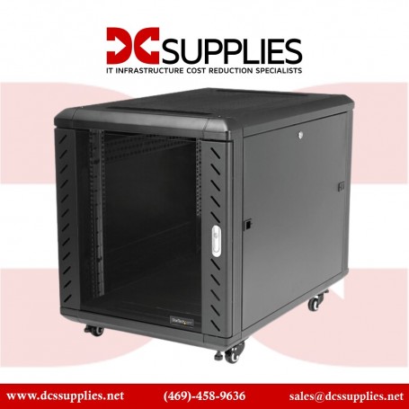 StarTech RK1836BKF 18U 4-Post Server Rack Cabinet (RK1836BKF)