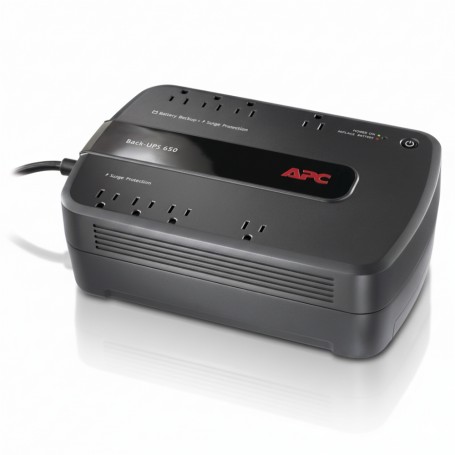 APC BE650G1-LM Back-UPS, 650VA, 390W, USB, NEMA 5-15R (BE650G1-LM)