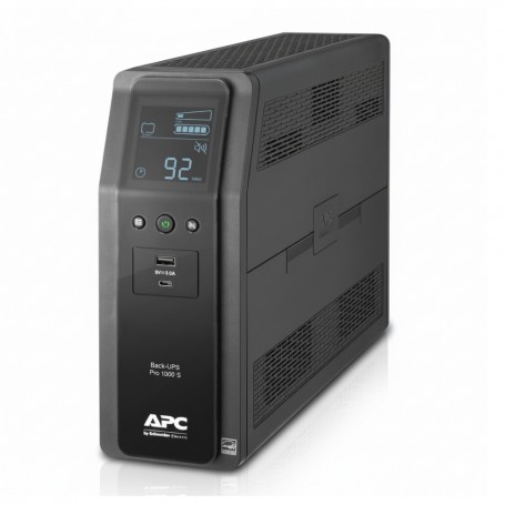 APC BR1000MS Back-UPS Pro 1000VA/600W Tower 120V 10x NEMA 5-15R (BR1000MS)